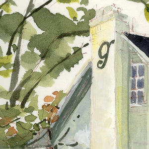 Historic Garst Farmhouse Watercolor