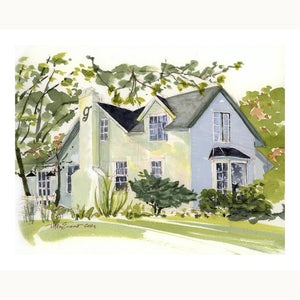 Historic Garst Farmhouse Watercolor